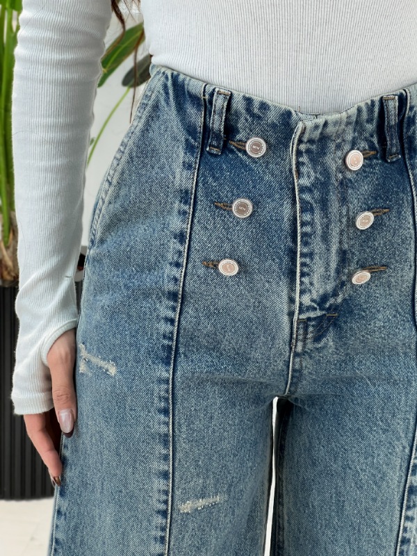 شلوار واید شش دکمه