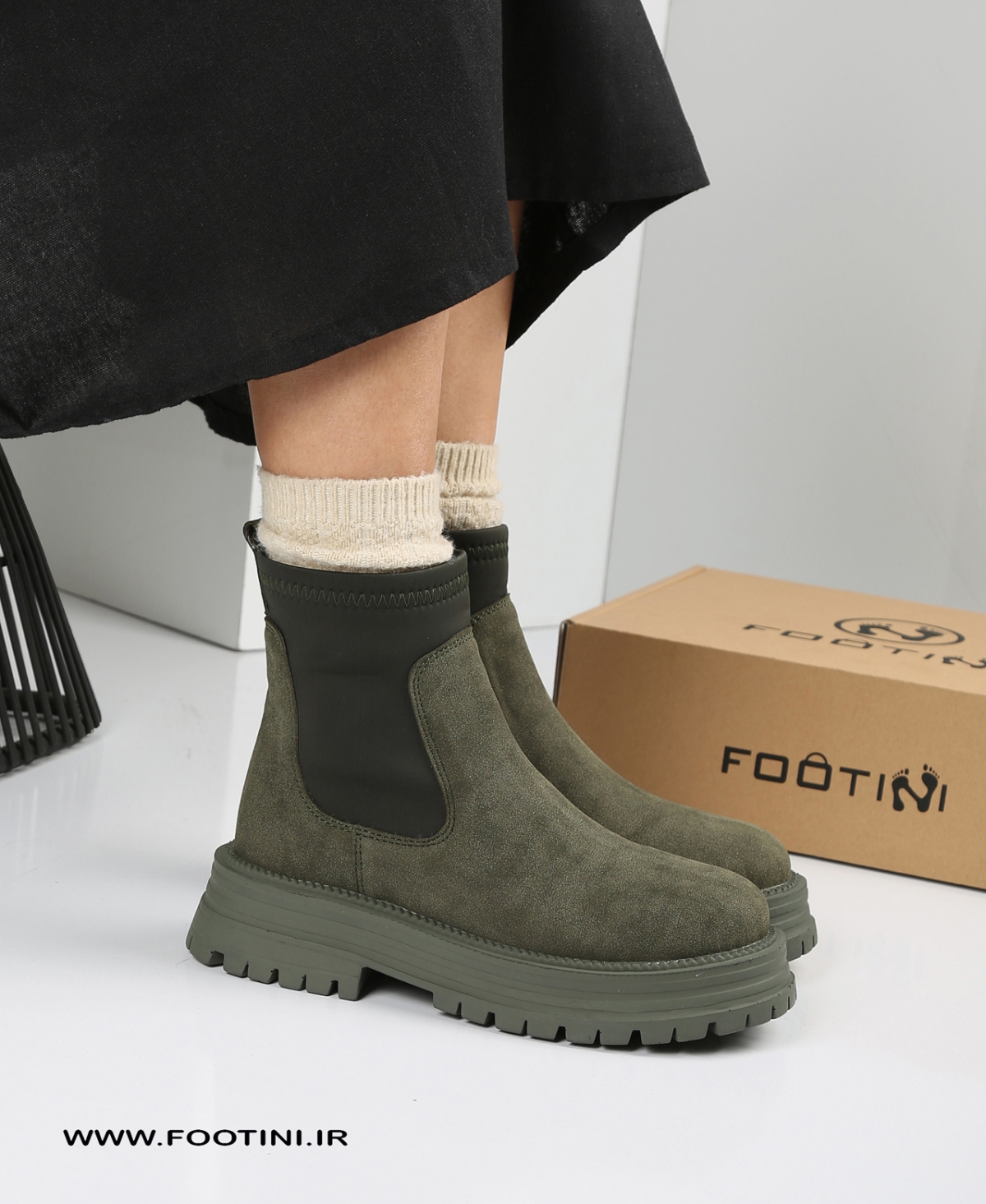 نیم بوت زنانه بالا استرج MR