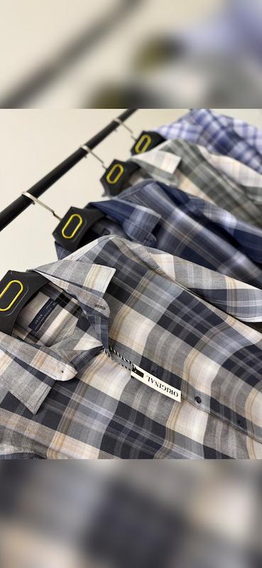 پیراهن چهارخانه آستین بلند ۲۶۵۶