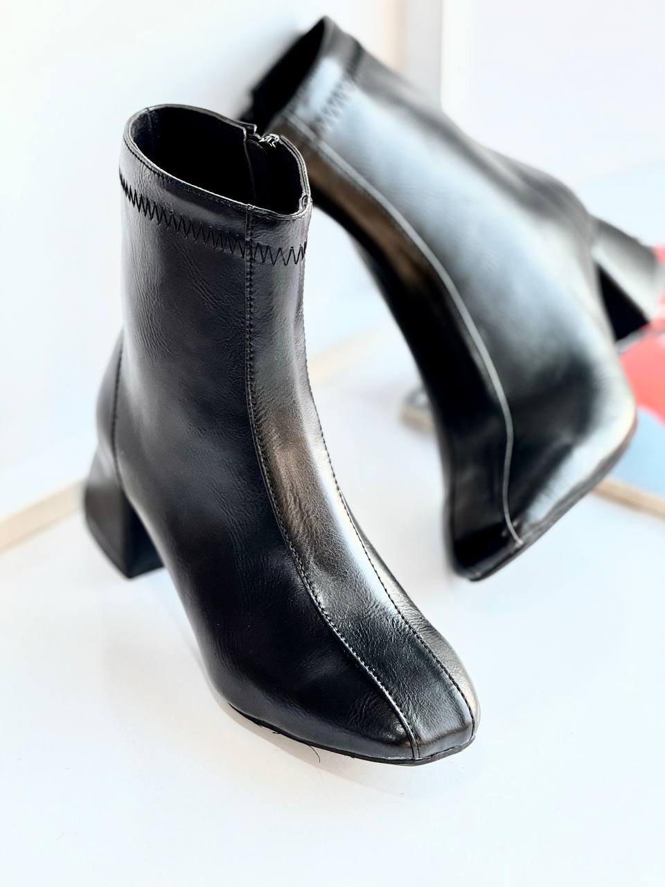 کفش بوت مربع دوختی