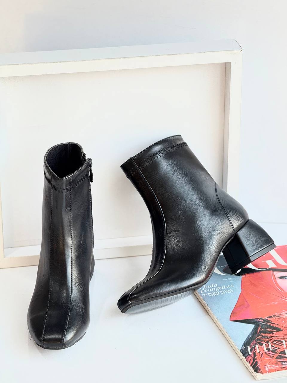 کفش بوت مربع دوختی