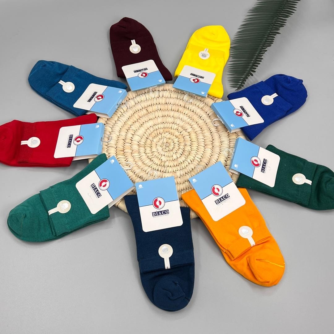 جوراب نیم ساق مردانه فانتزی دیاکو کد 13 پک 2 عددی