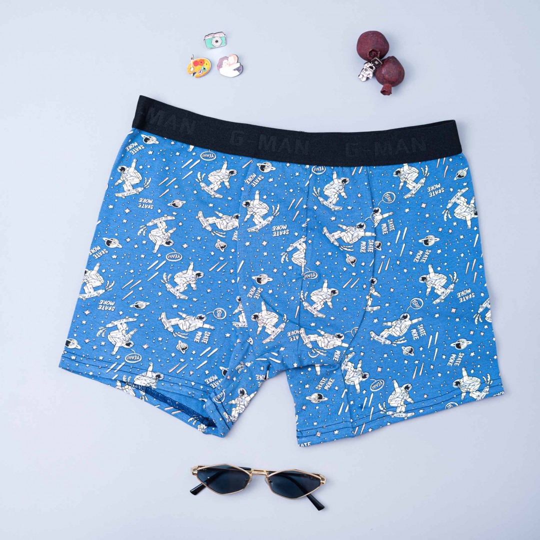 شورت مردانه نیم پا گونش چاپی کد 40