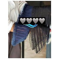 روسری سه گوش دانتل حاشیه گیپور