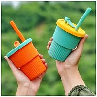 ماگ سیلیکونی فانتزی نی دار کد O3321