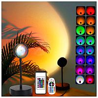 آباژور چراغ خواب اتمسفر چند رنگ کنترل دار رقص نور SUNSET