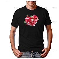 تیشرت مشکی طرح انار شب یلدا کد 195