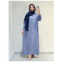 مانتو بلند یقه مردانه کد 19253