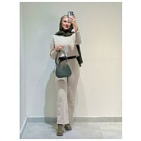 ست بلوز و اورال بافت کد 19807