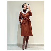 پالتو بلند کلاهدار کد 20356