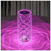 آباژور چراغ خواب رومیزی کریستال شارژی D5565