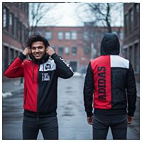 کاپشن مردانه قرمز مدل Adidas Yeezy