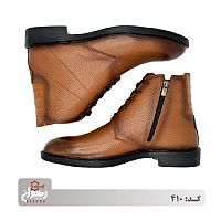 بوت چرم مردانه عسلی