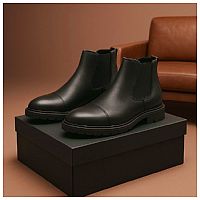 نیم بوت مردانه بغل کش مدل smith-مشکی