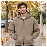 هودی زیپ‌دار مردانه ZARA