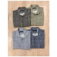 پیراهن آستین بلند راه راه دنیم