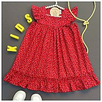 پیراهن گل گلی قرمز