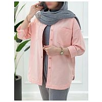 مانتو کتان ساده