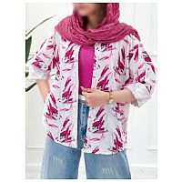 شومیز مانتویی آبرنگی